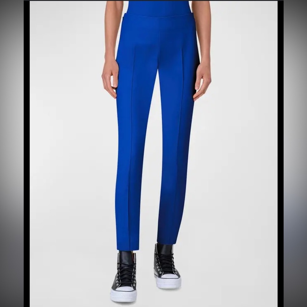 AKRIS Cotton Techno Slim Pants Melissa blue